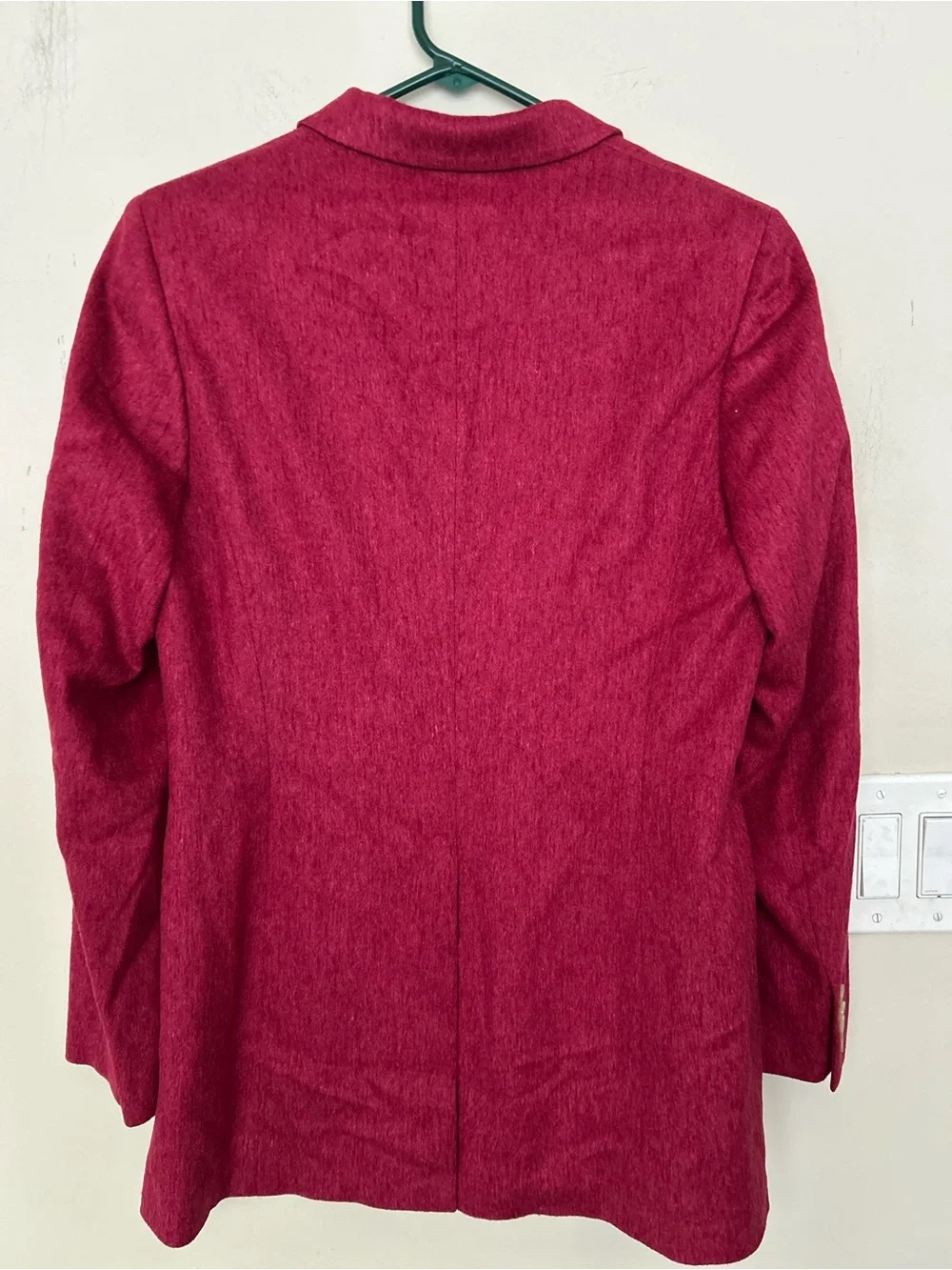 Vintage Isaia tailored jacket cashmere blend three-button single-breasted sz 46